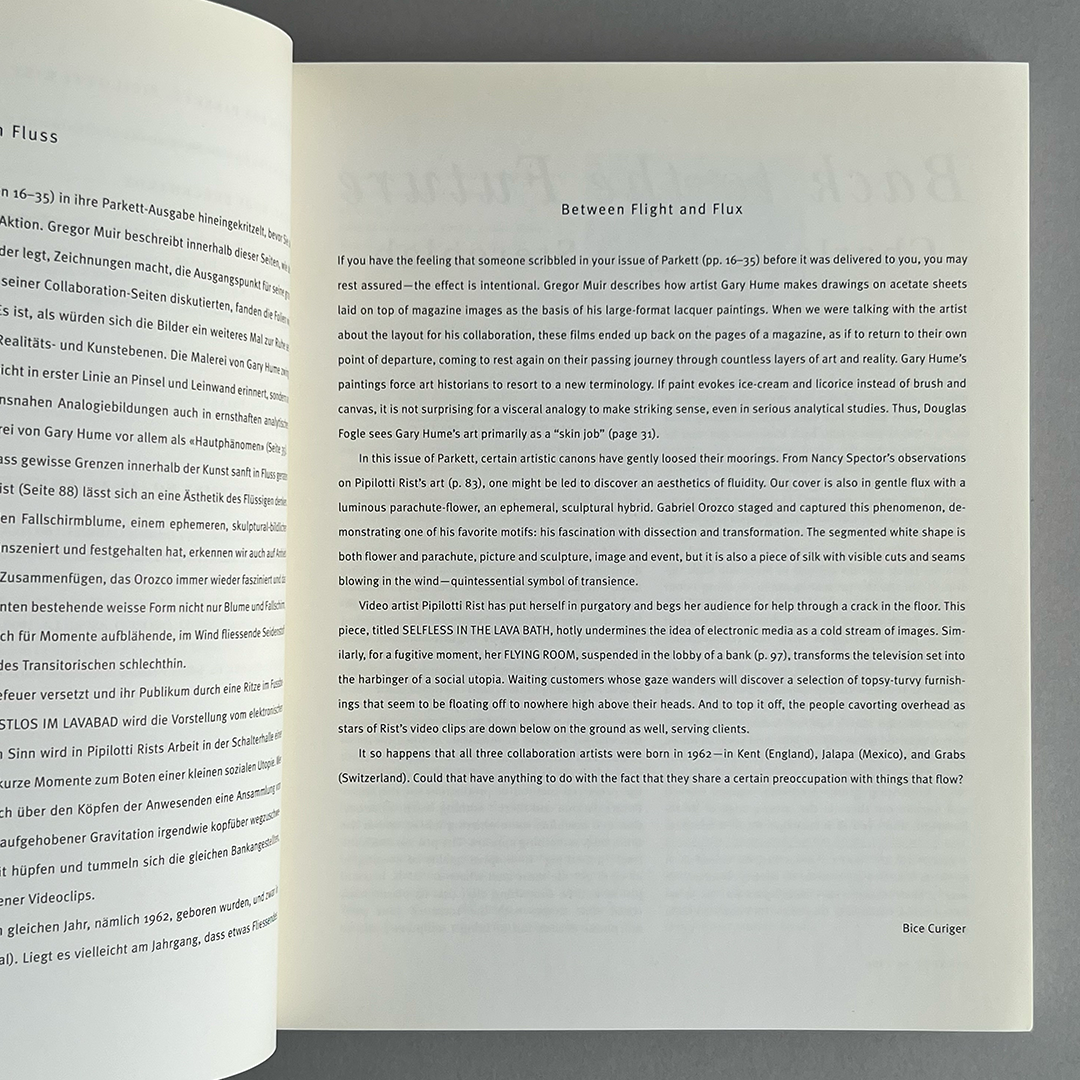 Parkett Vol. 48 - 1996 Gary Hume, Gabriel Orozco, Pipilotti Rist
