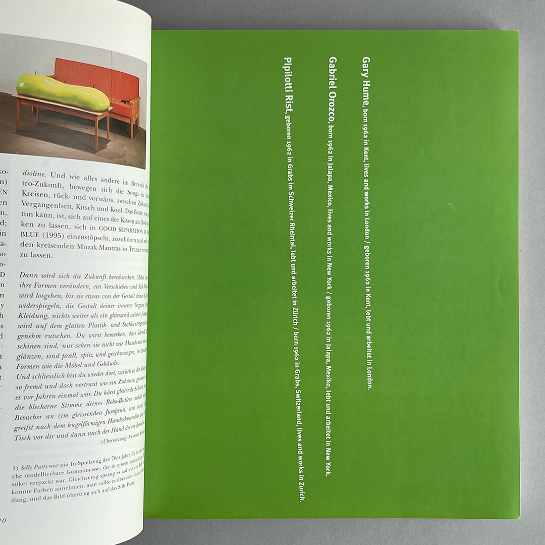 Parkett Vol. 48 - 1996 Gary Hume, Gabriel Orozco, Pipilotti Rist