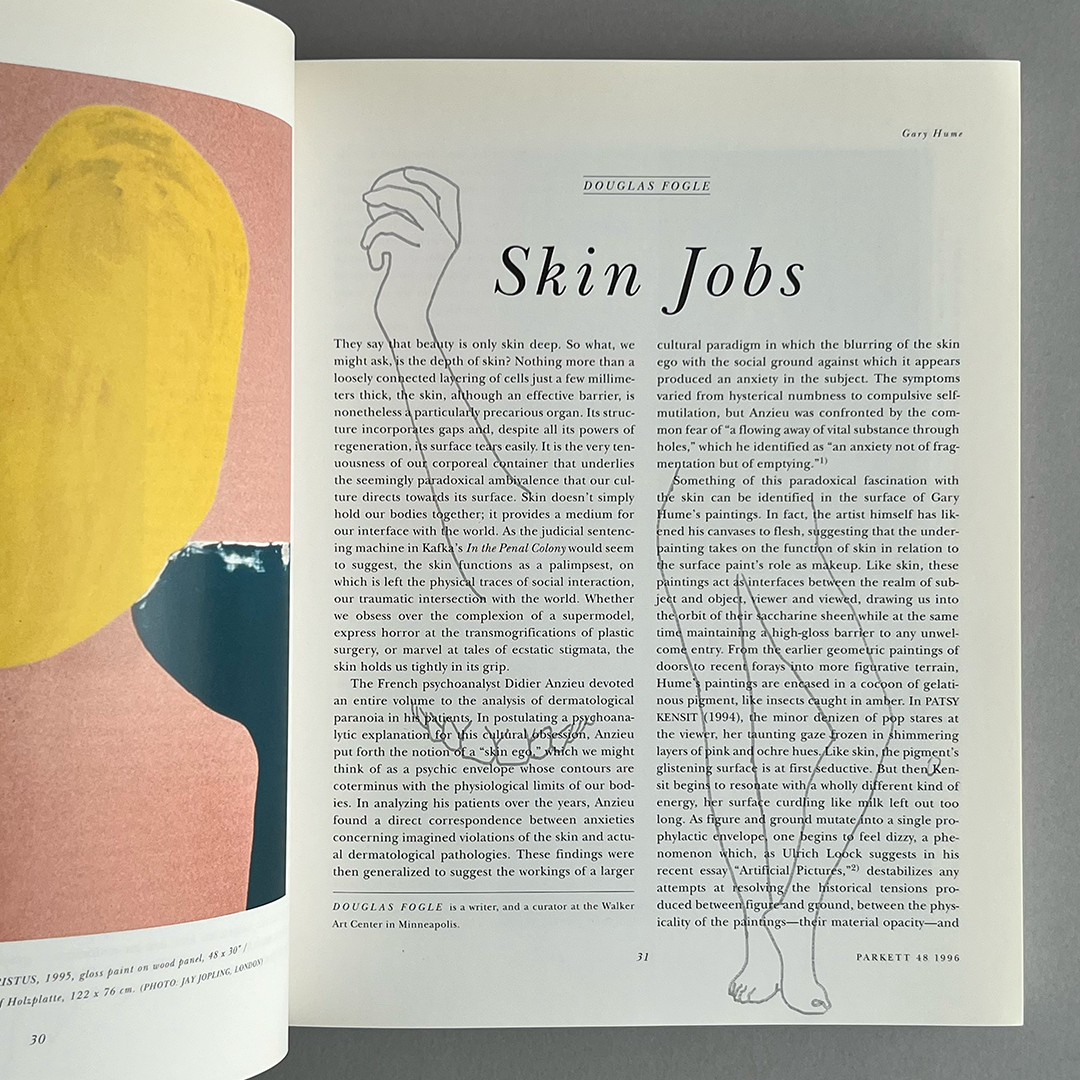 Parkett Vol. 48 - 1996 Gary Hume, Gabriel Orozco, Pipilotti Rist