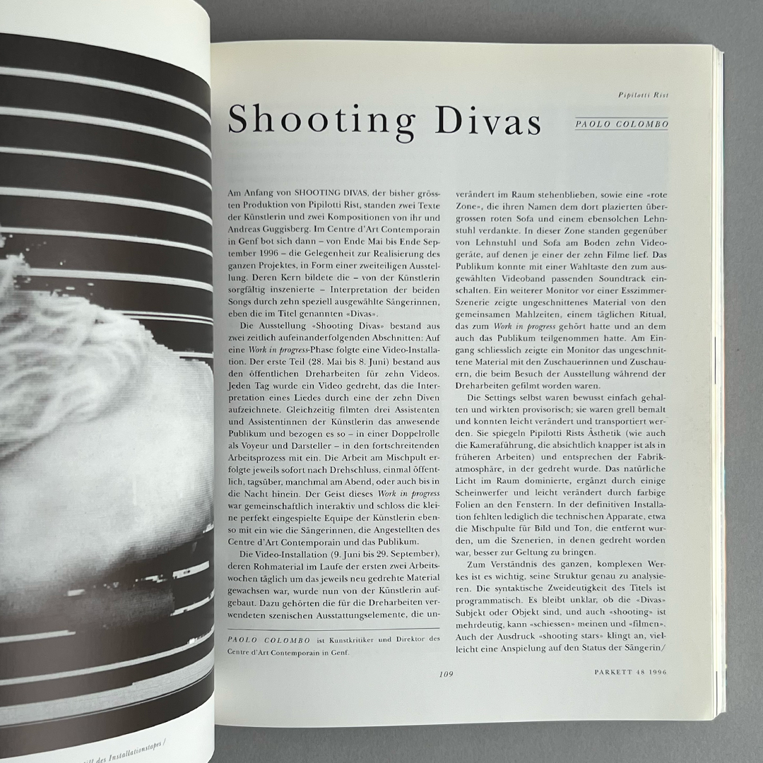 Parkett Vol. 48 - 1996 Gary Hume, Gabriel Orozco, Pipilotti Rist