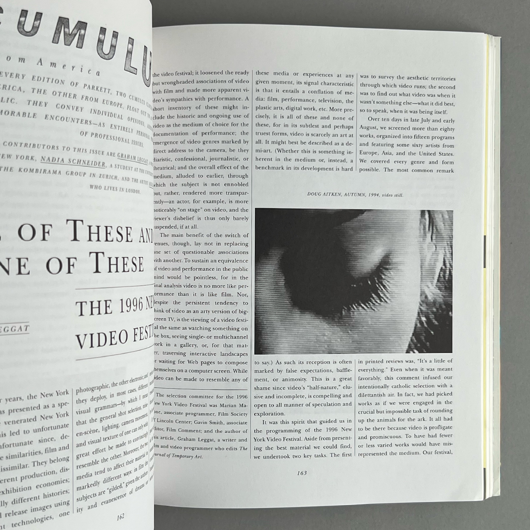 Parkett Vol. 48 - 1996 Gary Hume, Gabriel Orozco, Pipilotti Rist